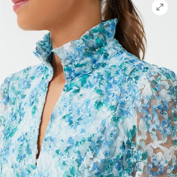 TUCKERNUCK Water's Edge Hydrangea Organza Palmerston Dress - Picture 7 of 15